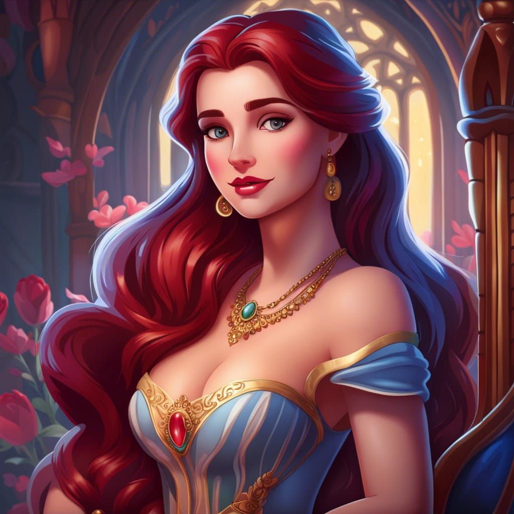 Snow White: Detailed Digital Art Portrait