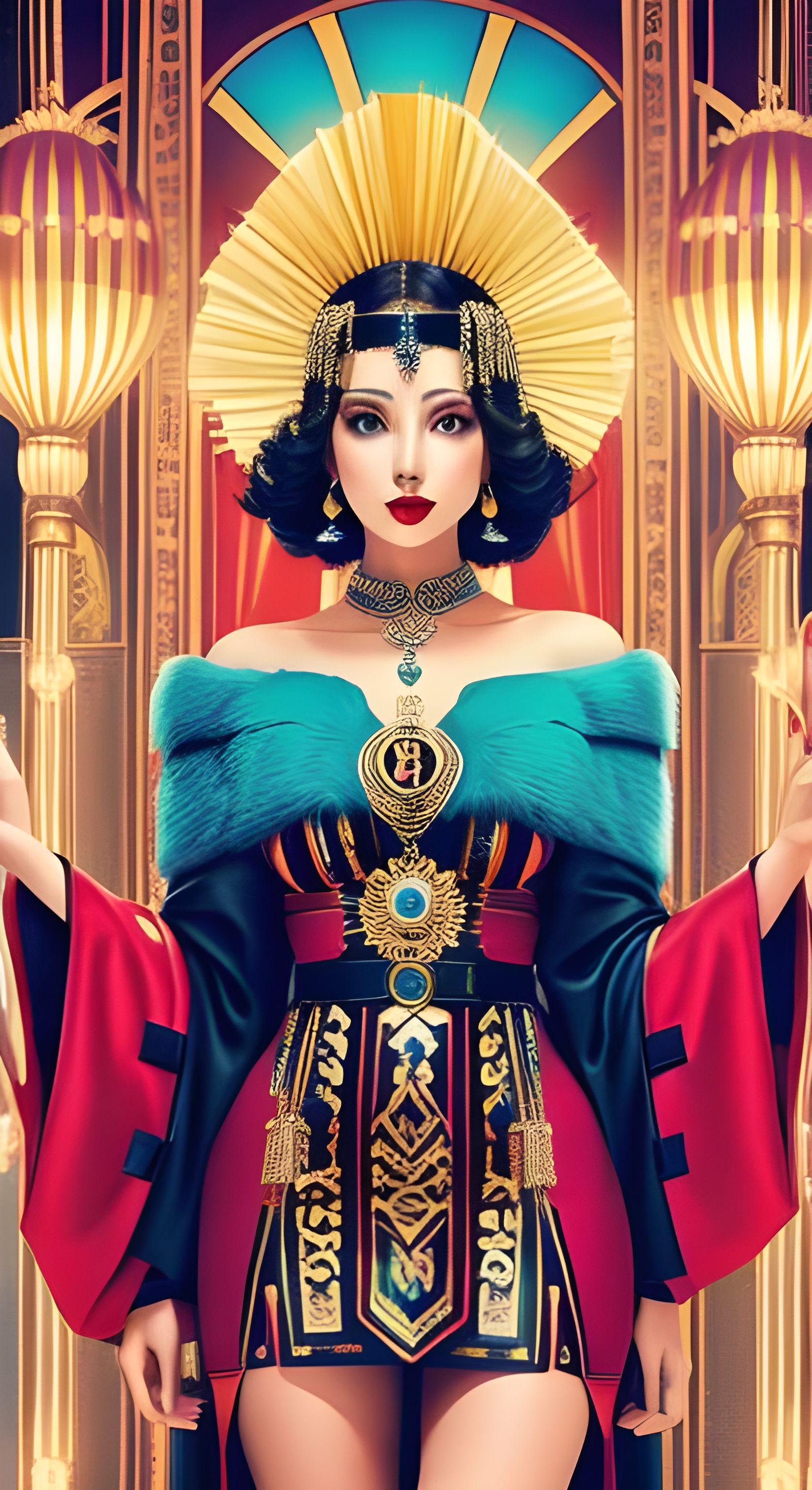 Colorful Art Deco Design in 4K Resolution