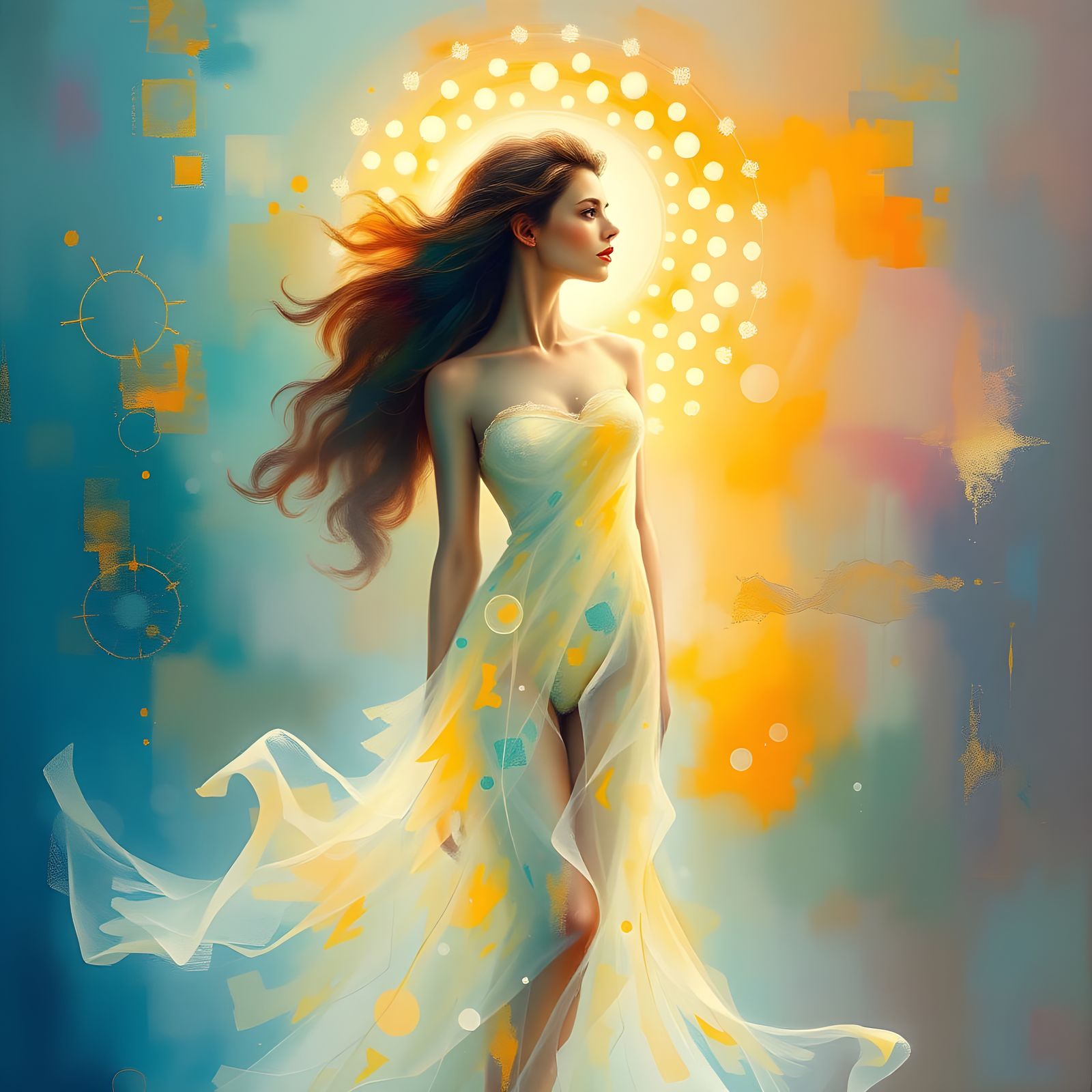 Ethereal Beauty in Dreamlike Color Fields