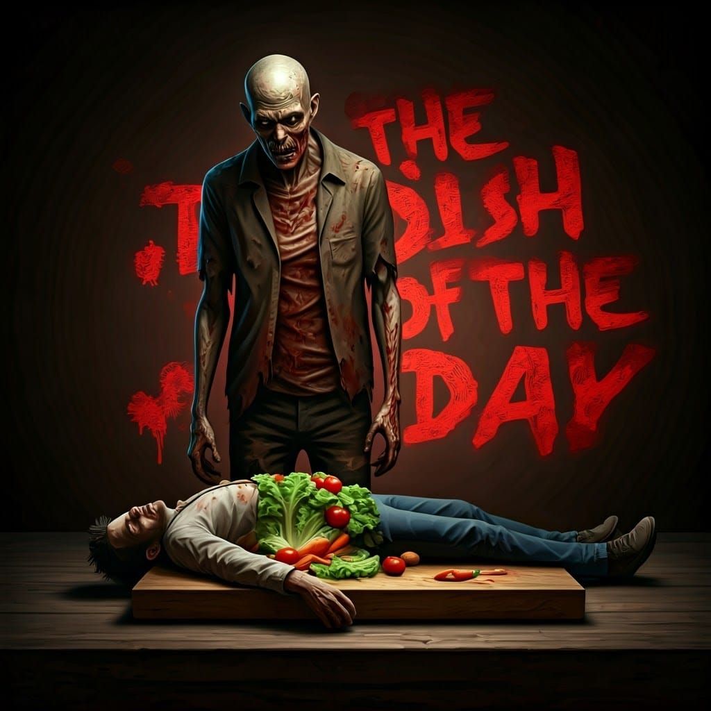 Zombie Chef's Gruesome Vegetable Dish