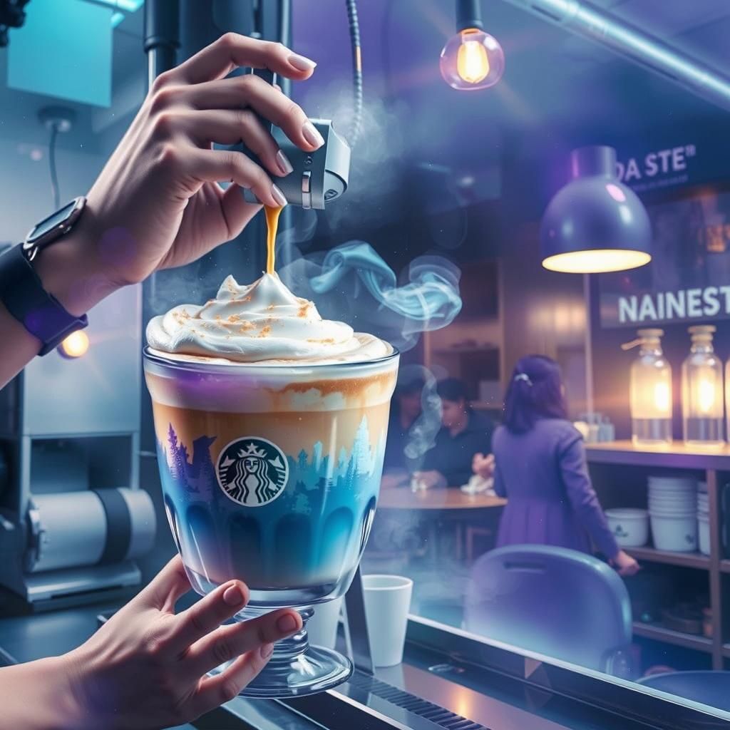 Maximalist Cryopunk Latte Art