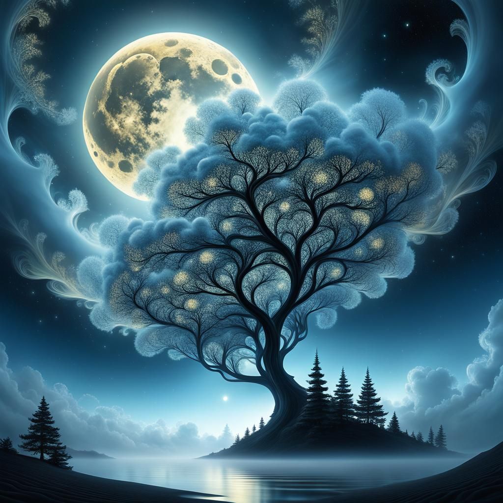 Mysterious Fractal Creature Creates Nebulous Pattern