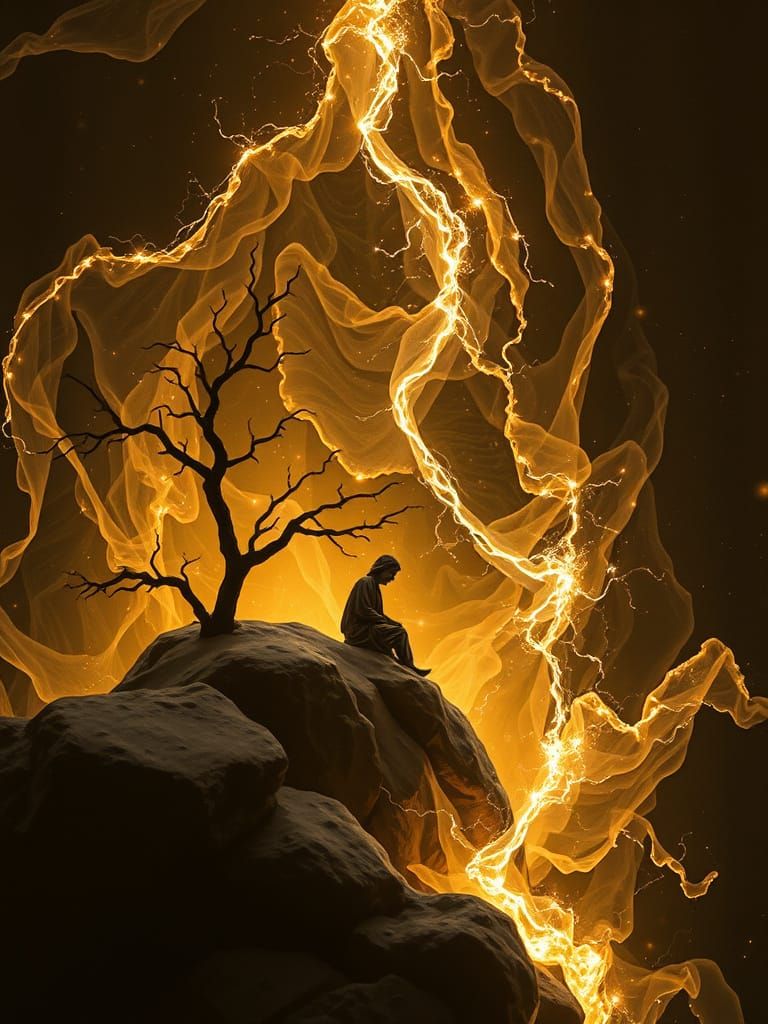 Ceramo-Time Continuum Phosphorescent Art of Hollowness