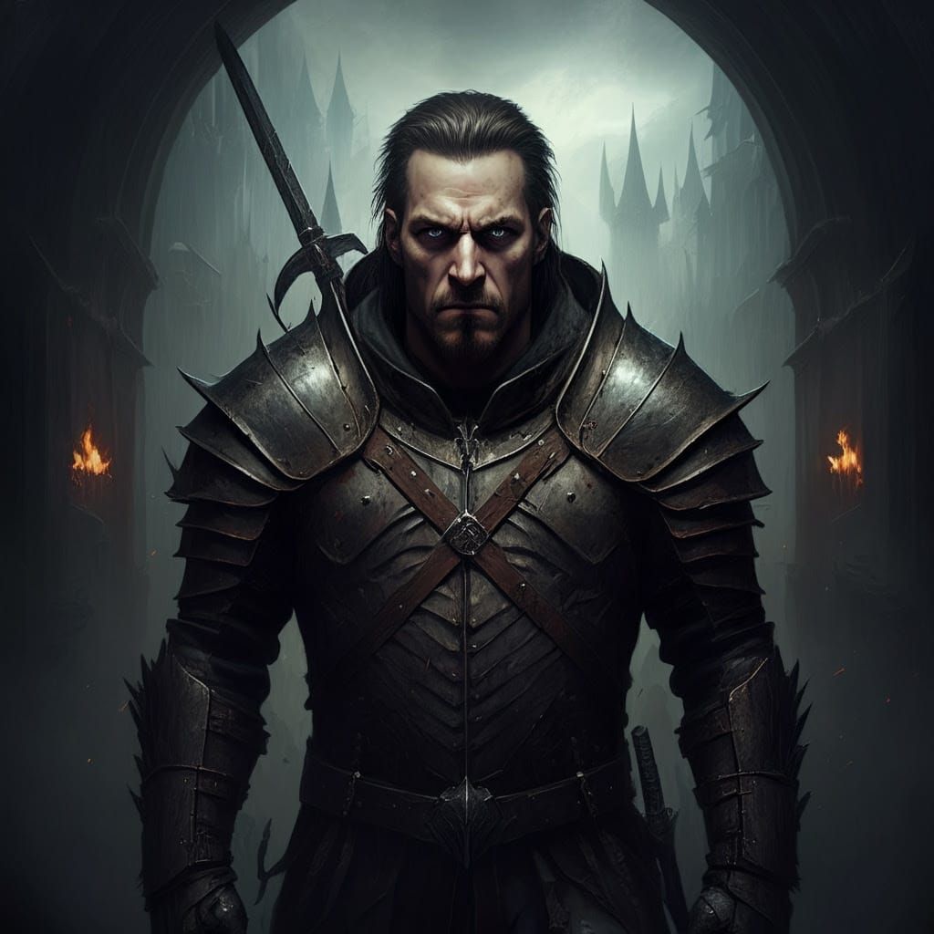 Dark Fantasy Art in a Grim and Gritty Style