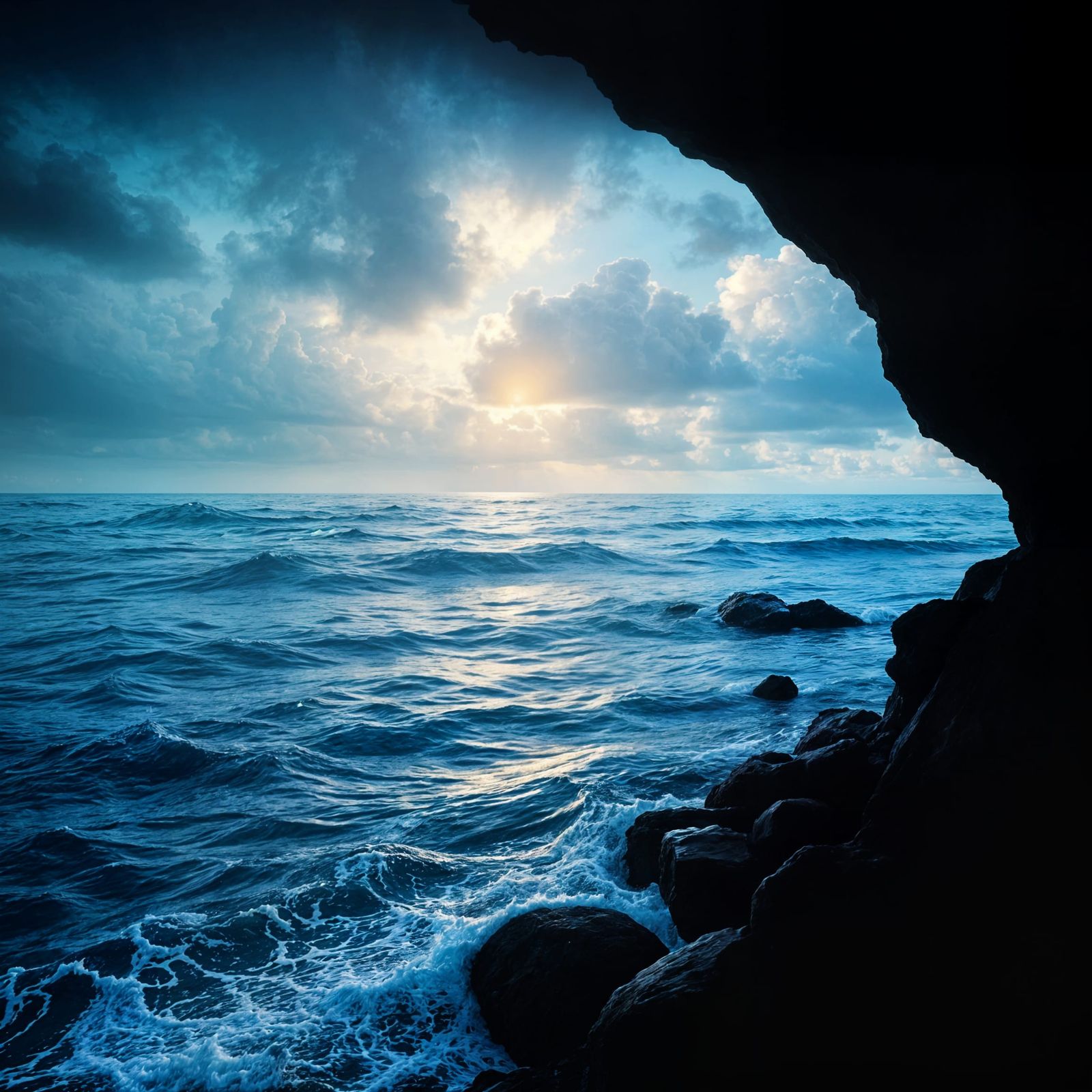 Ethereal Nostalgic Seascape in a Romantic Mood