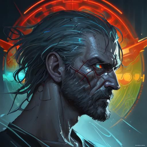 Cyberpunk Detective in a Crystal Meth Bust