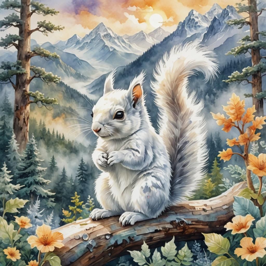 A Squirrel named "Snow"