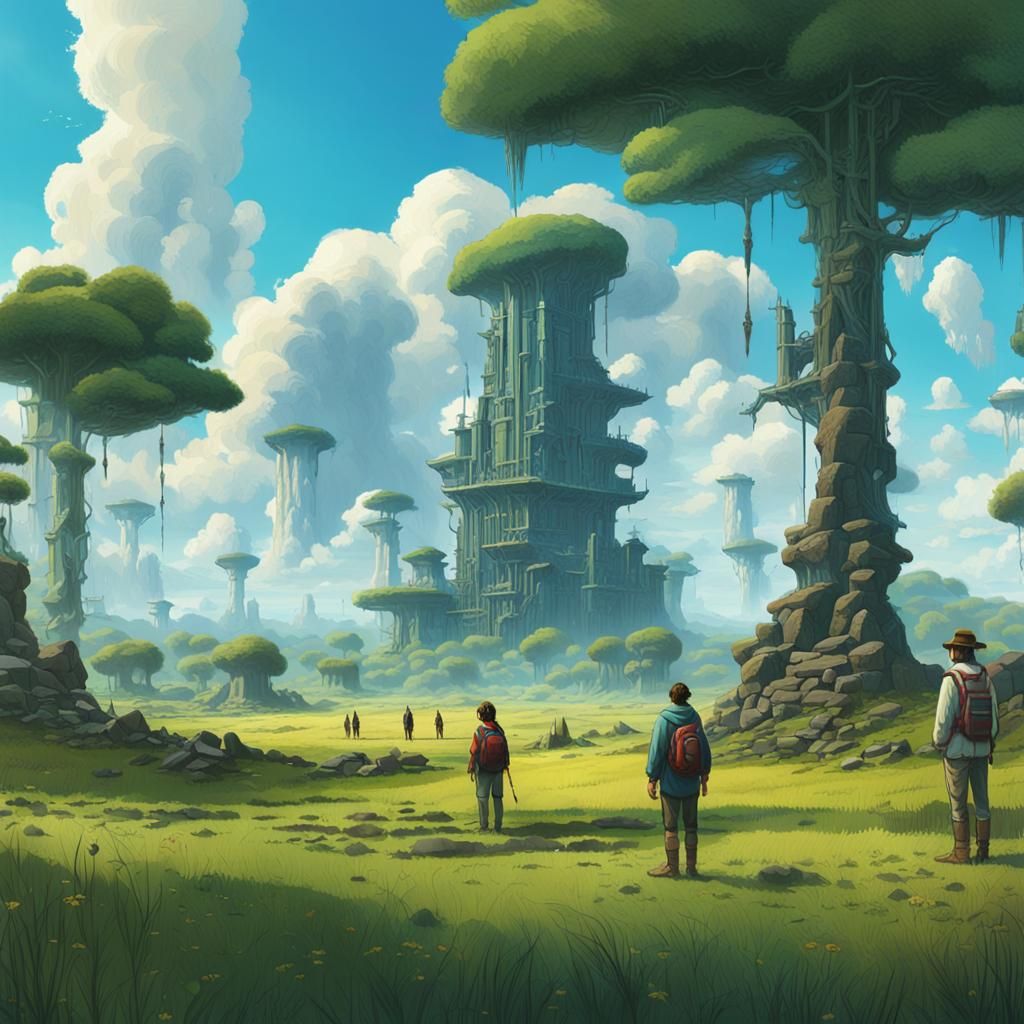 People United in a Simon Stalenhag-Inspired Landscape