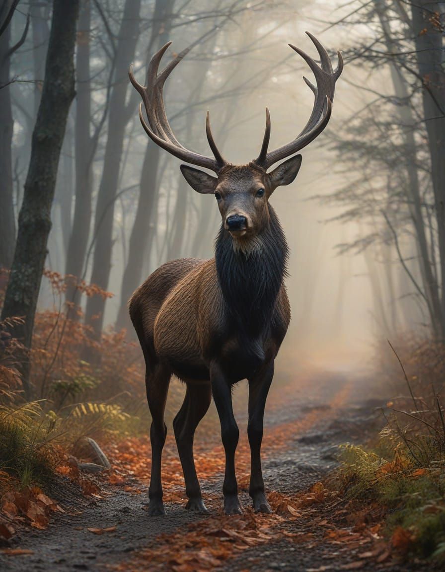 A misty highland morning