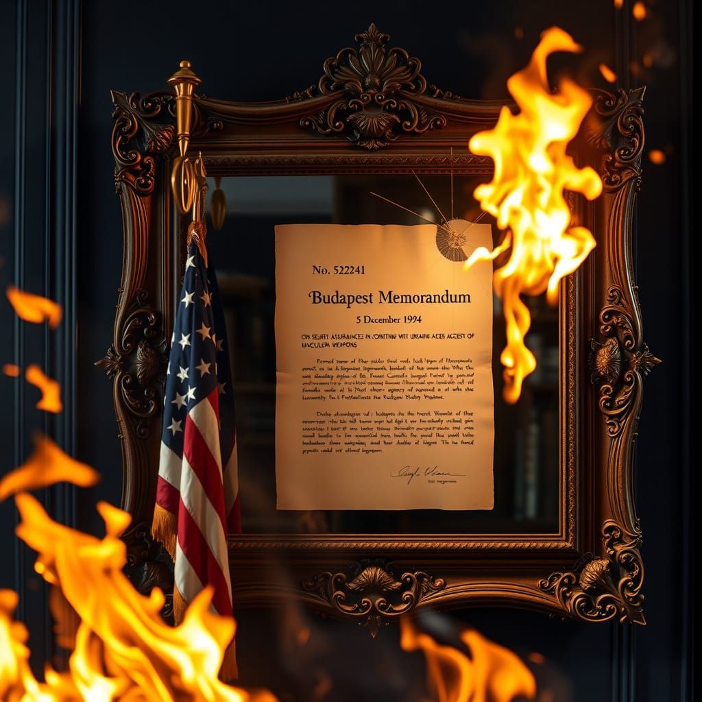 Historic Document in Flames: Betrayal of the Budapest Memora...
