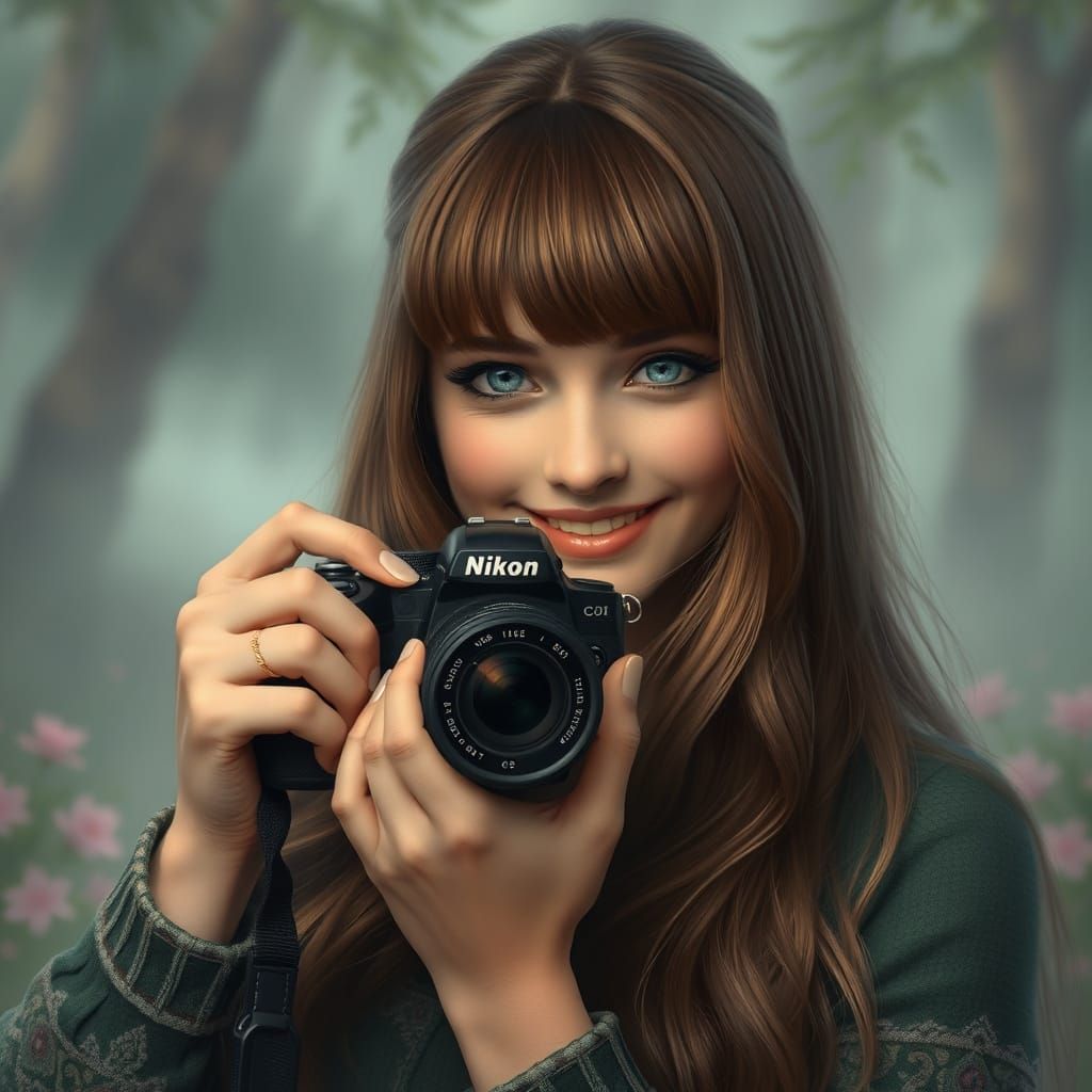 Surreal Portrait of a Woman in Ethereal Fantasy Style