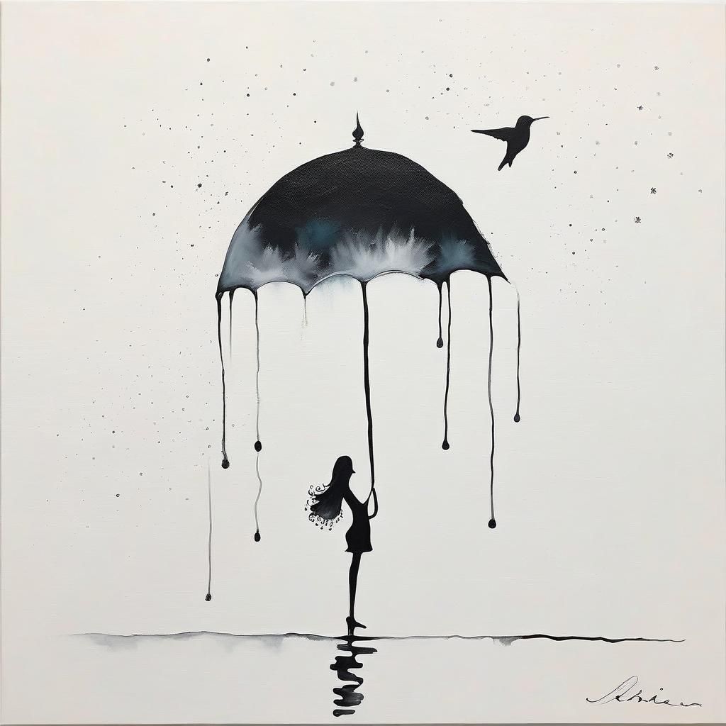 Minimalist Abstract Painting: Elegant AI Art