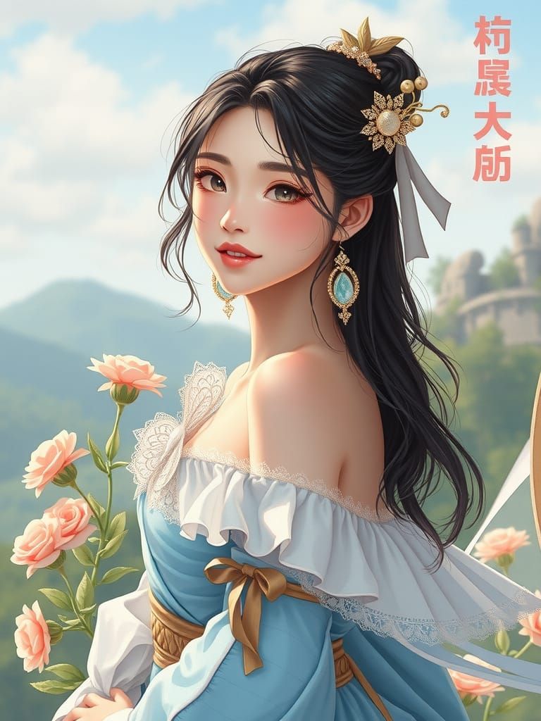 AI Interpretation of Flower, Old Man, Mushroom Emojis