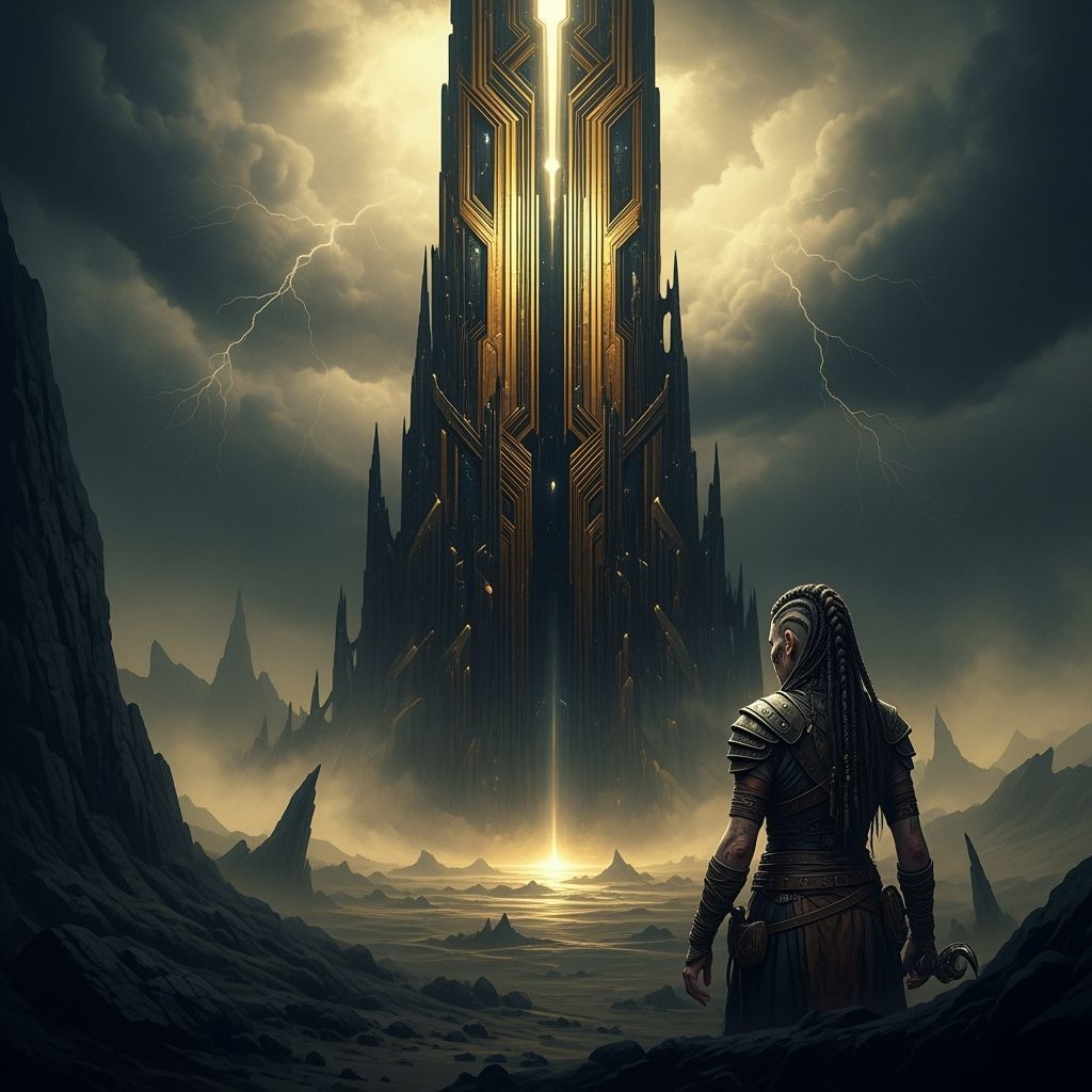 Grimdark Scene in Harmony Gold Style