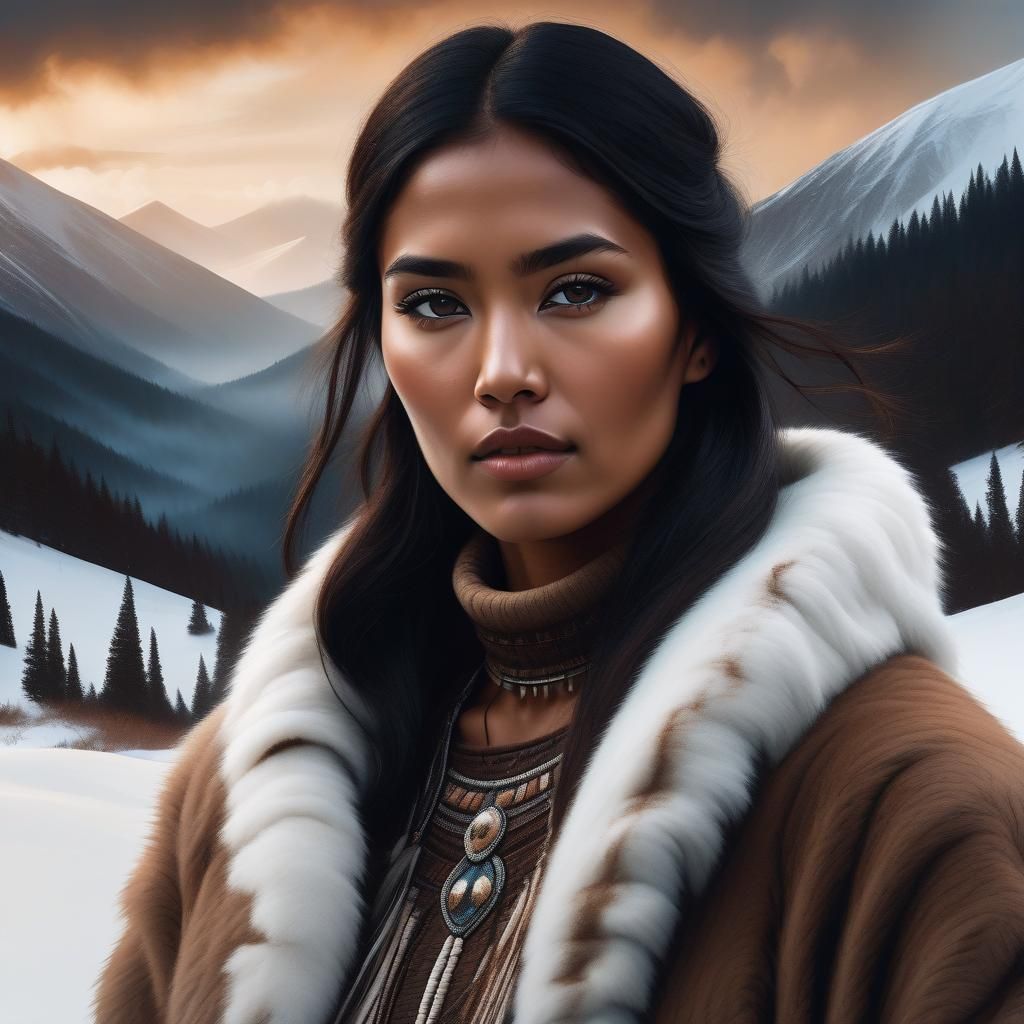 ITS COLD OUTSIDE! Beautiful Native American Women
