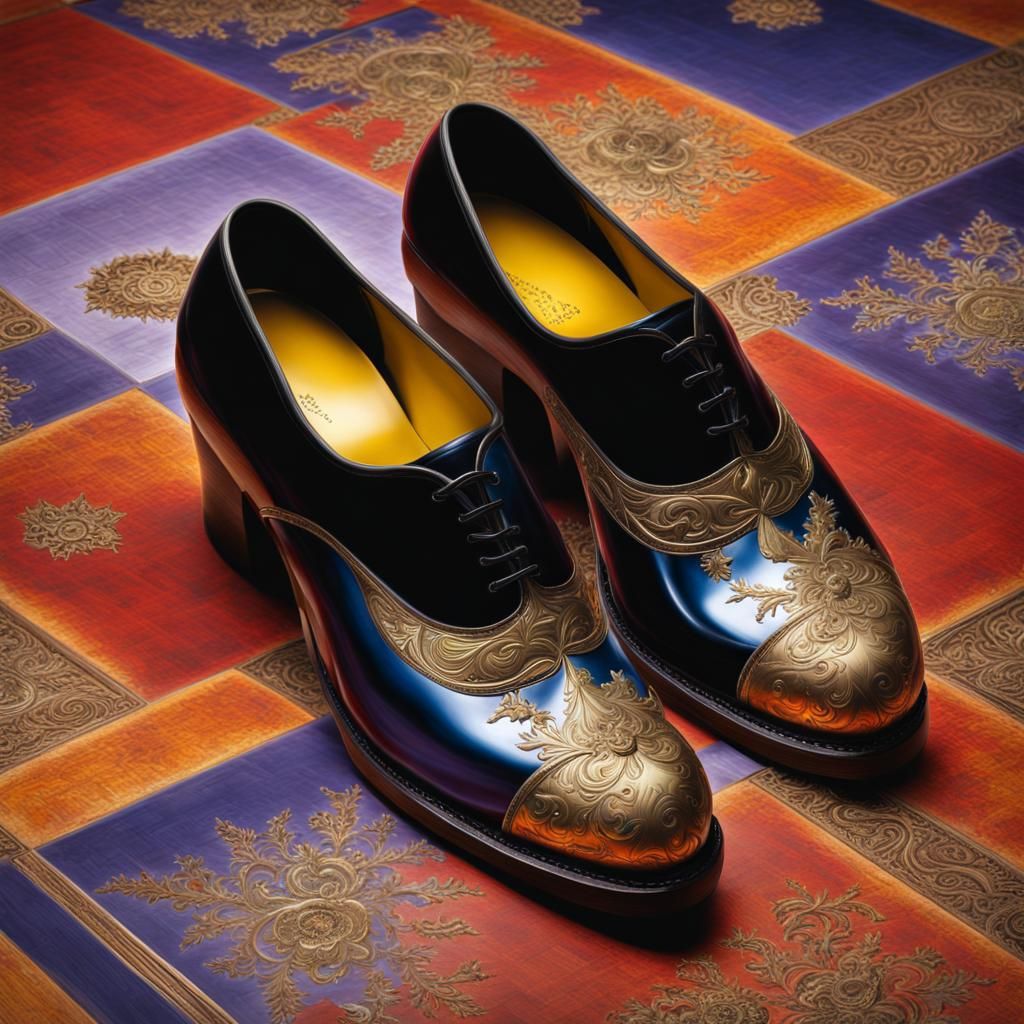 Animated Tools Crafting Wooden Shoes: Photorealistic Surreal...