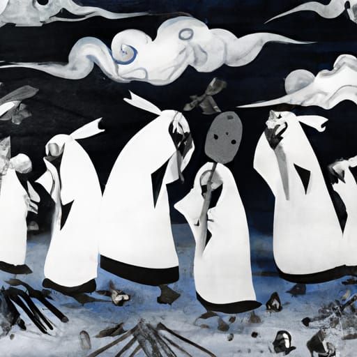 Mystical Shaman Dance in Modern Japan