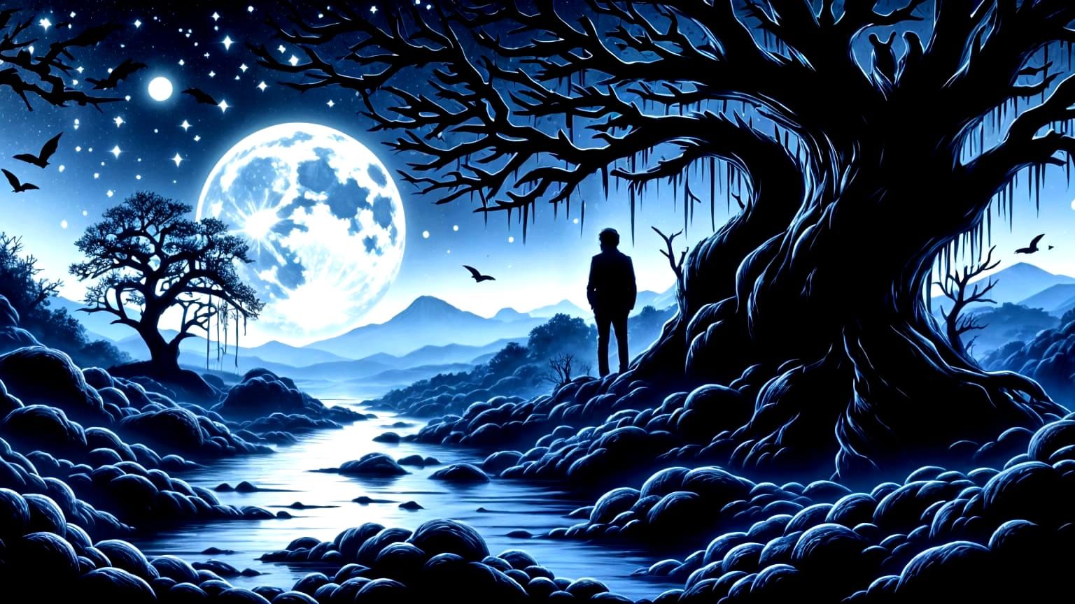 Blacklit Flux in Neon Style