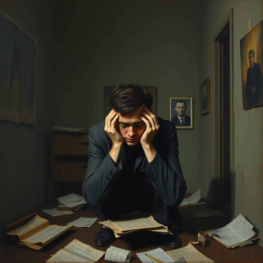 Anxiety and Fear of Failure: Abstract Expressionist Art