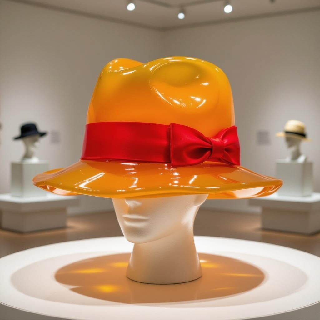 Edible Hat Displayed in Museum Exhibition