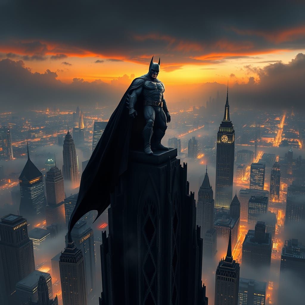 Gothic Gotham Knight in Stunning 8K Resolution