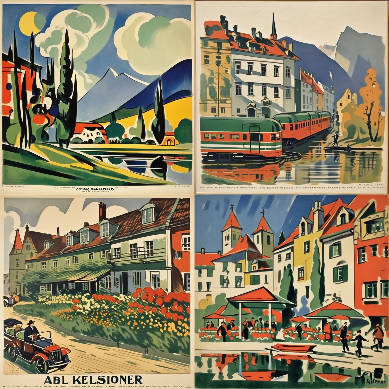 Ethereal Landscape Inspired by Classic Masters