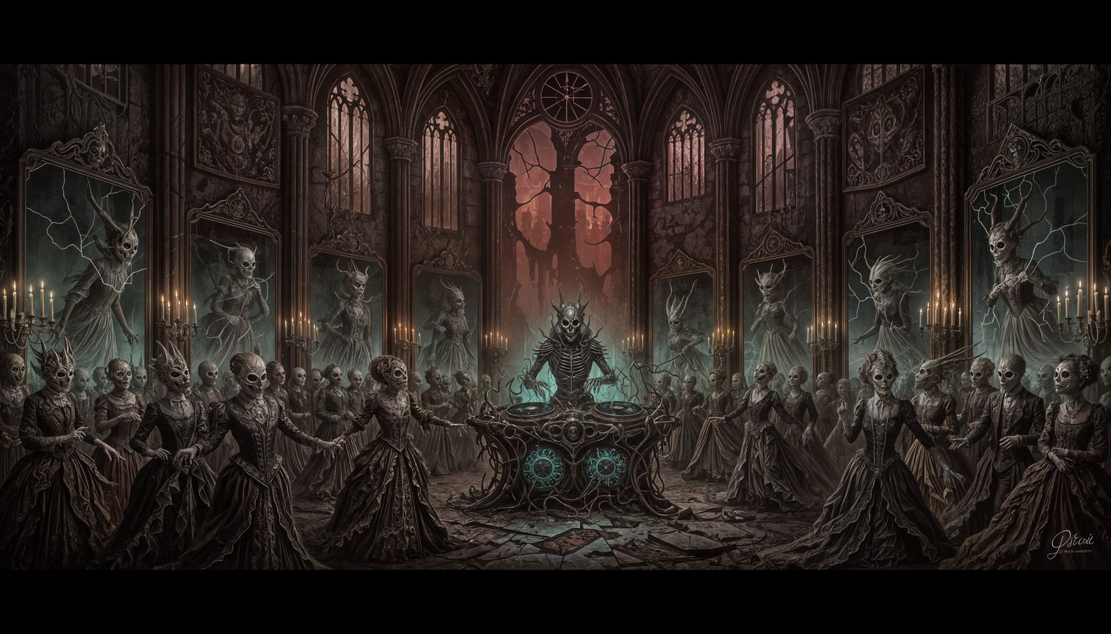 Haunted Masquerade Ball Reflections of Future Ghosts