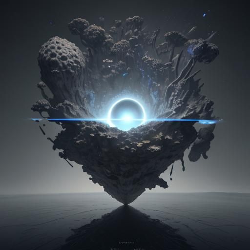 Cube Universe Expansion in Art Deco Style