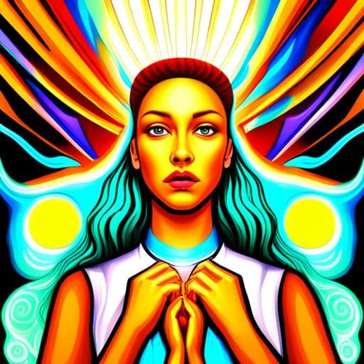 Epic Digital Painting of Inner Peace Journey