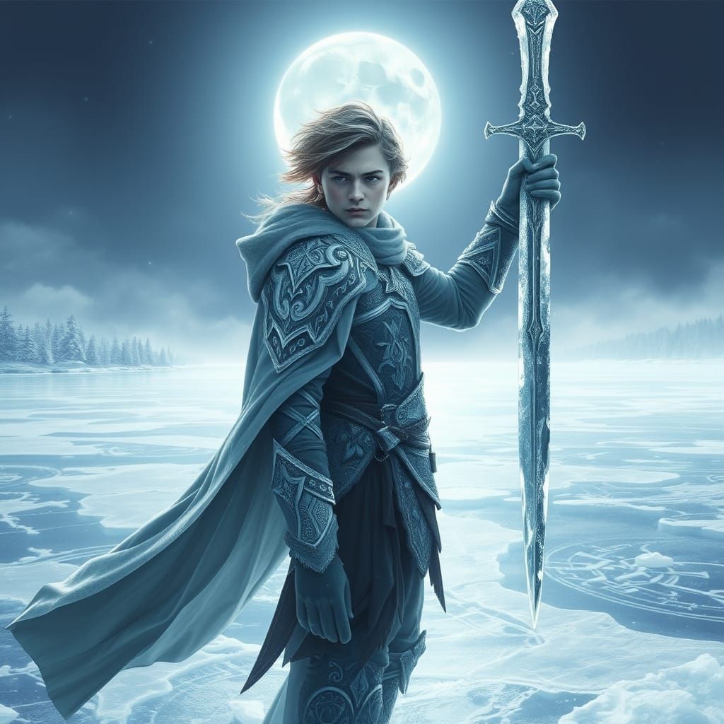 King in Icy Regalia, Moonlit Majesty