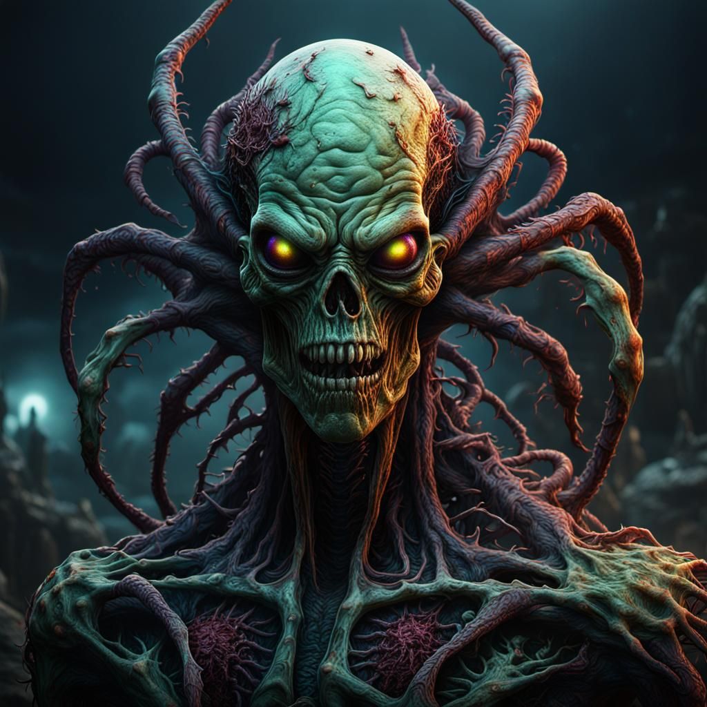 Alien Necromorph Zombie Virus Concept Art