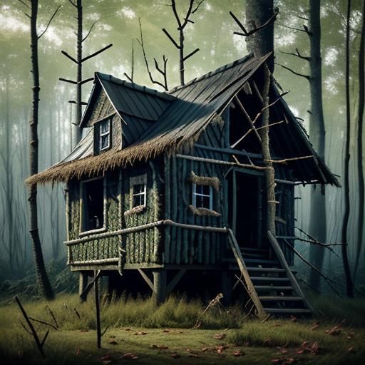 Shack in the ŵoods