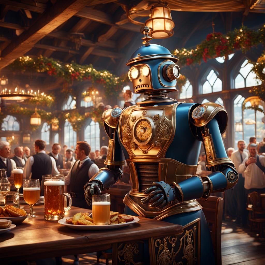Oktoberfest: A Robot Butler in a Bavarian Tavern
