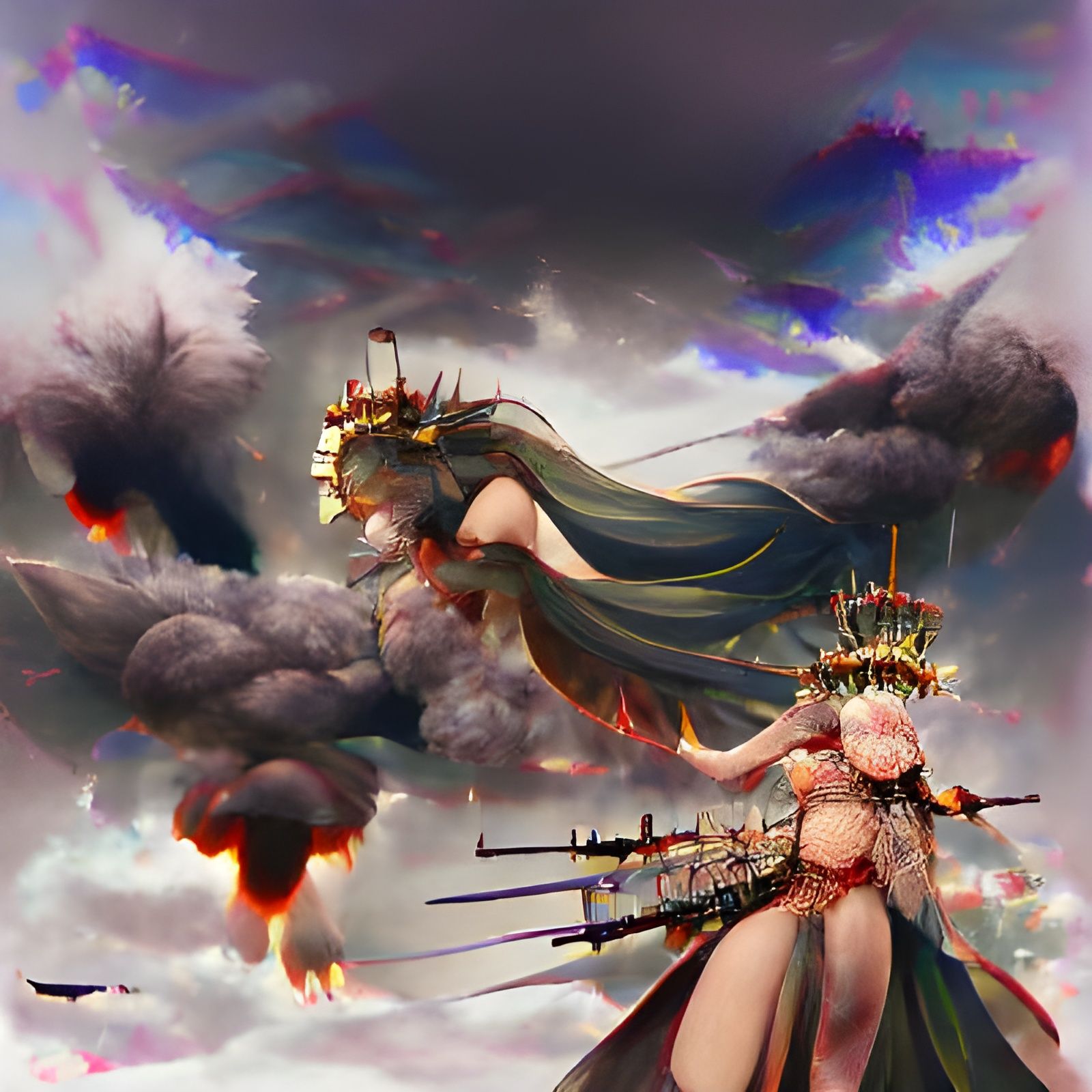 Epic Goddess of War Illustration