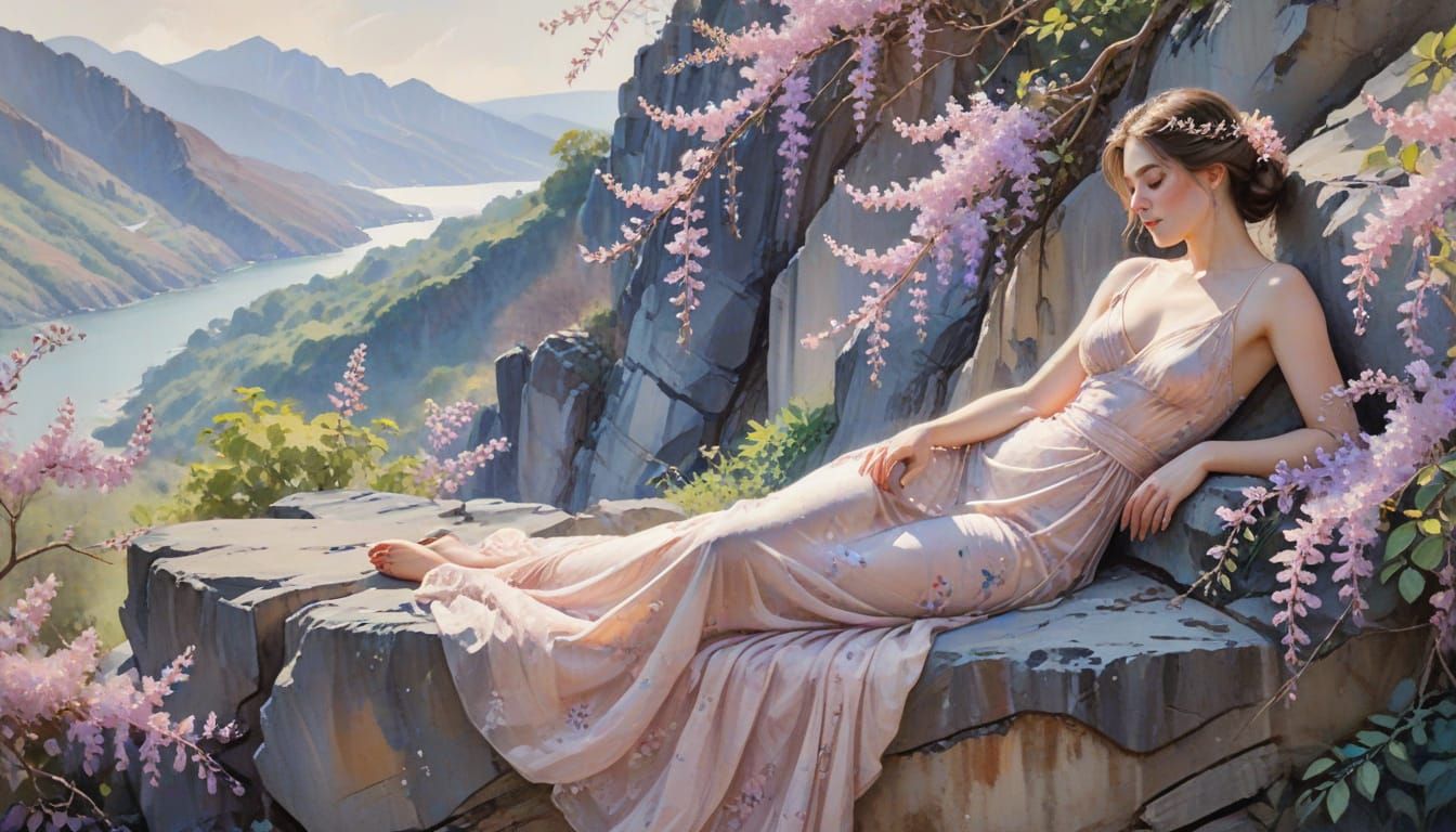 Waiting with the wisteria