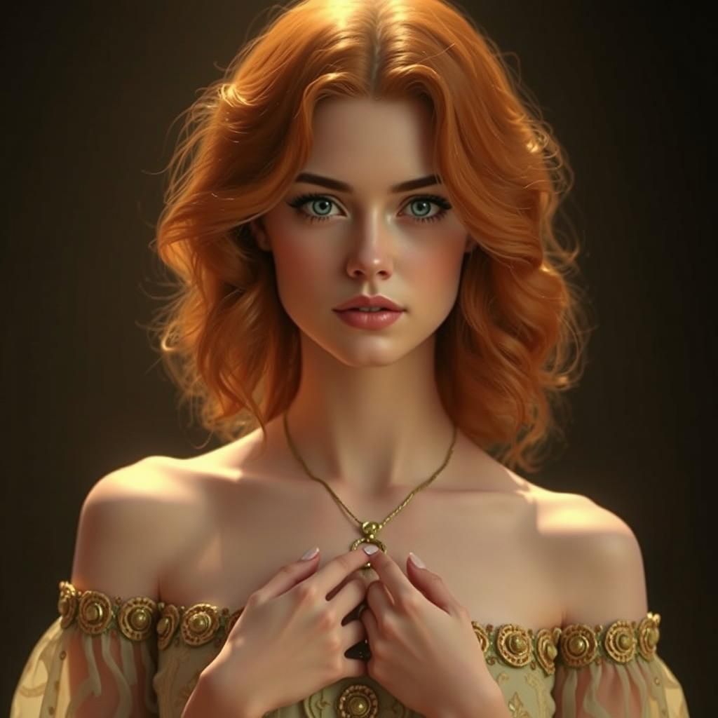 Striking Portrait of a Woman in the Style of Artgerm