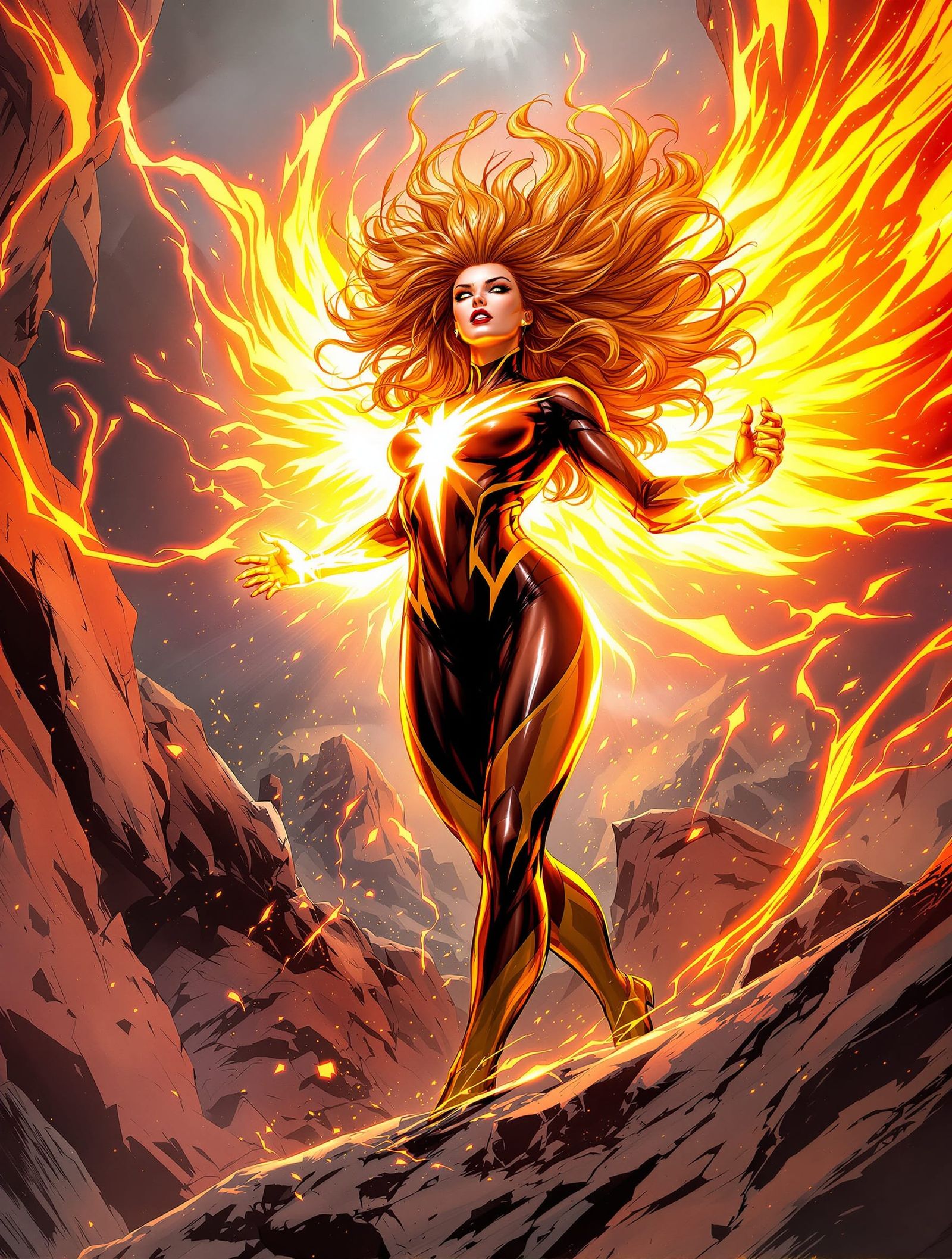 Jean Grey as Phoenix: A Comic Book Masterpiece