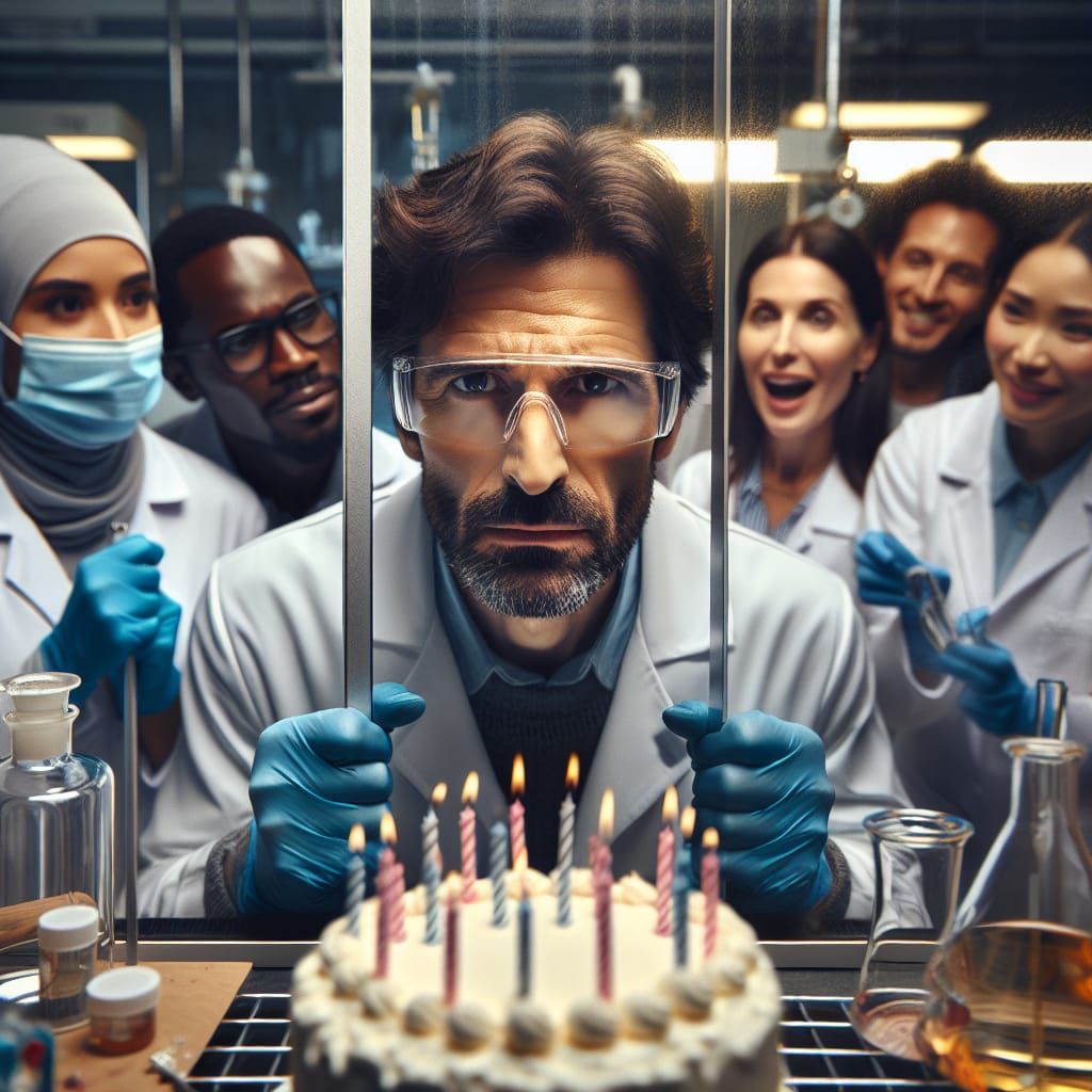 Birthday Cake at the Crime Lab