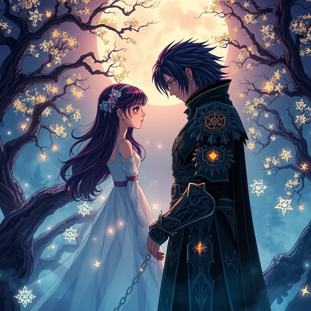 Mystical Anime Duel on Crystal Bridge