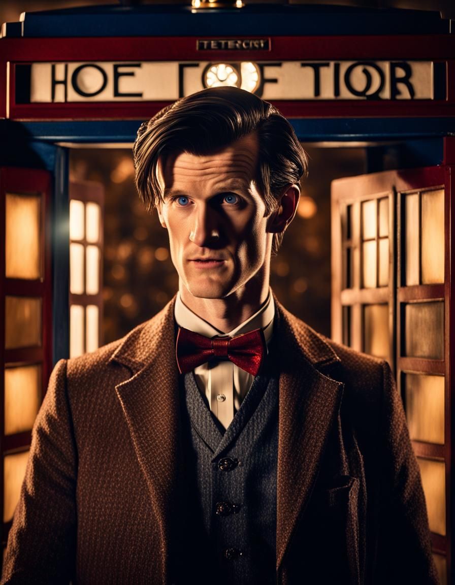Matt Smith as Doctor Who in Atmospheric TARDIS