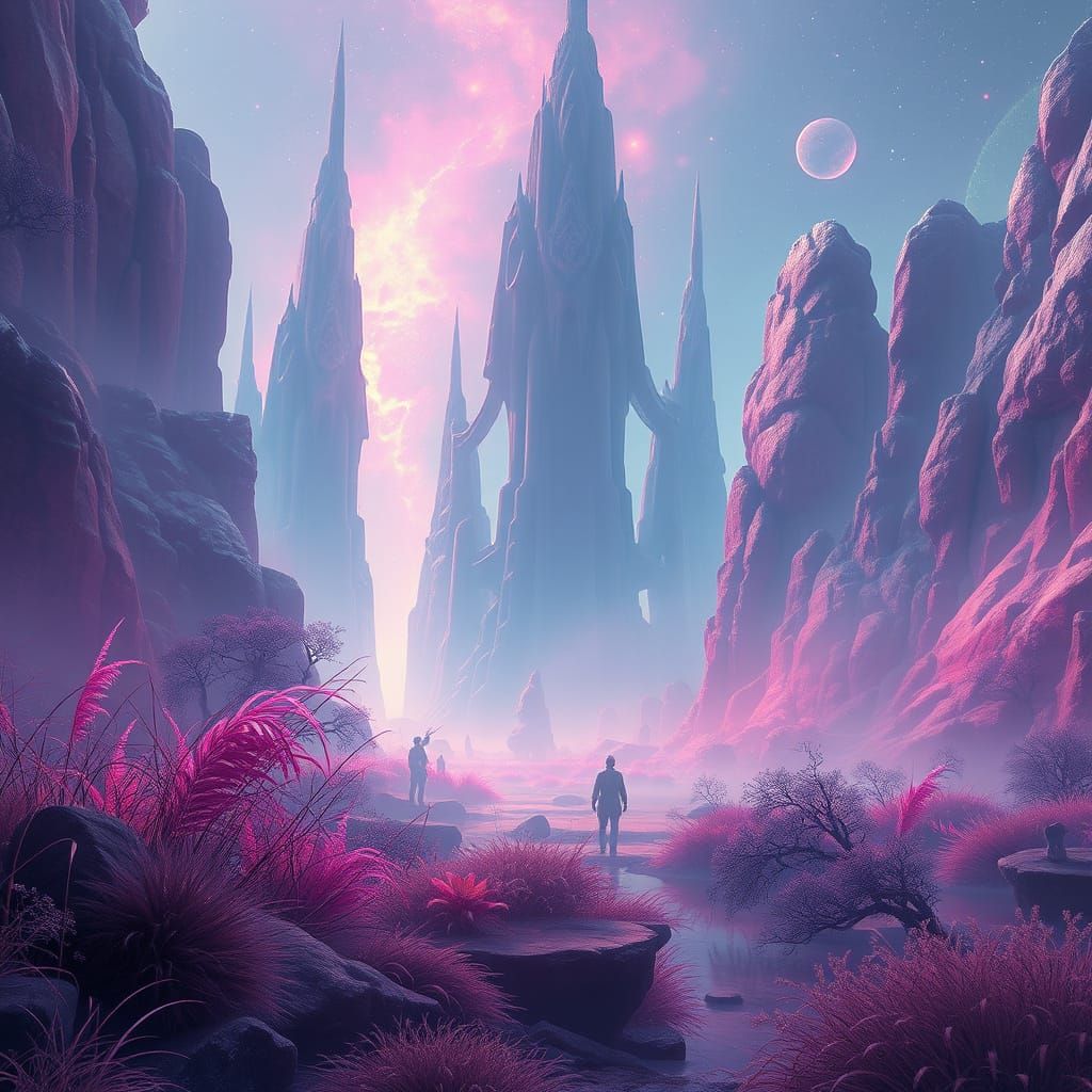 Mystical Dreamscape in Ethereal Digital Art