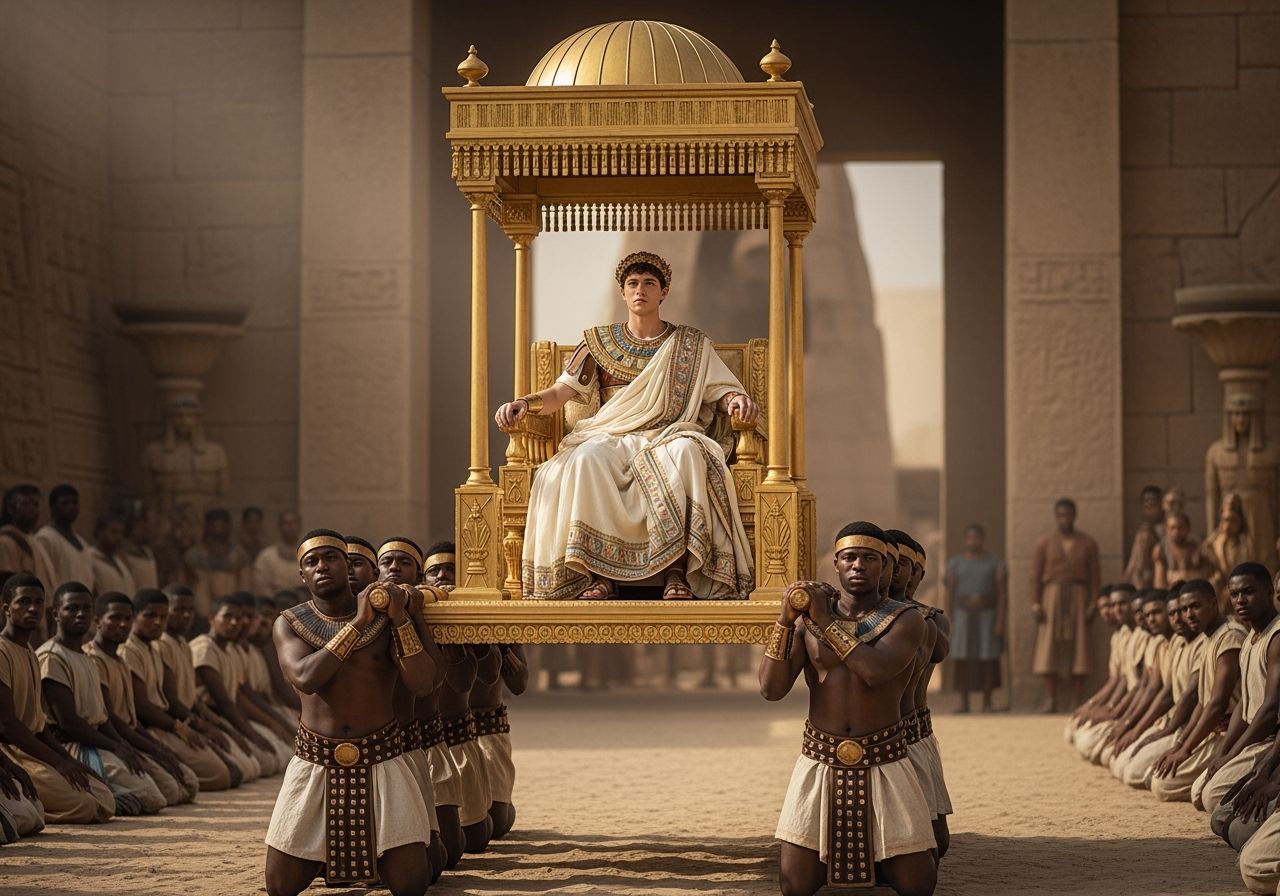 Roman Emperor Parade in Ancient Egypt, Professional Photogra...