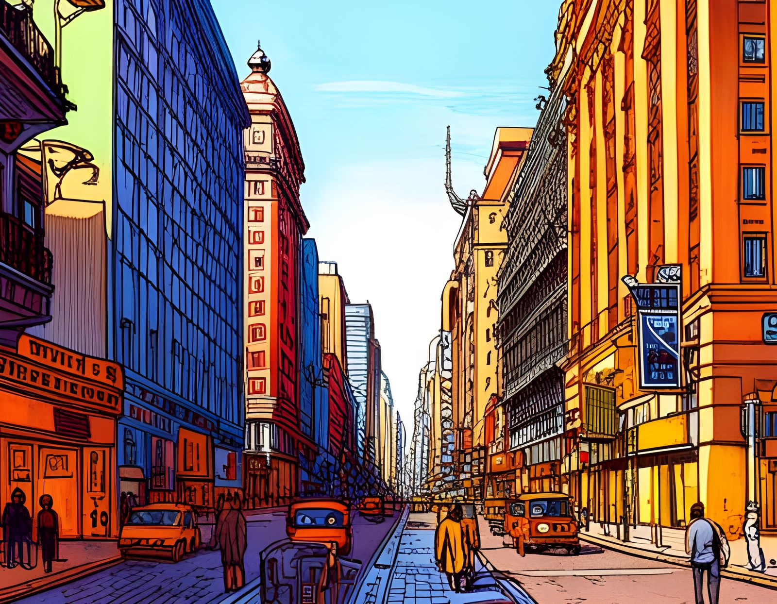 City Landscape #58 Buenos Aires downtown