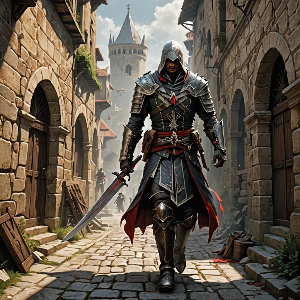 Assassin's Creed: Templar Assassination in Medieval City