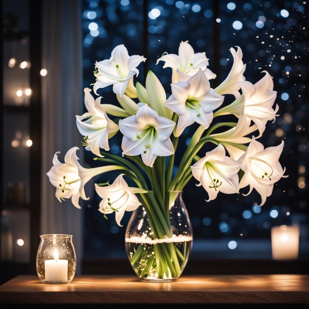 Amaryllis Bouquet Still Life: Professional Photography