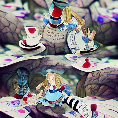 Alice in Wonderland AI Art