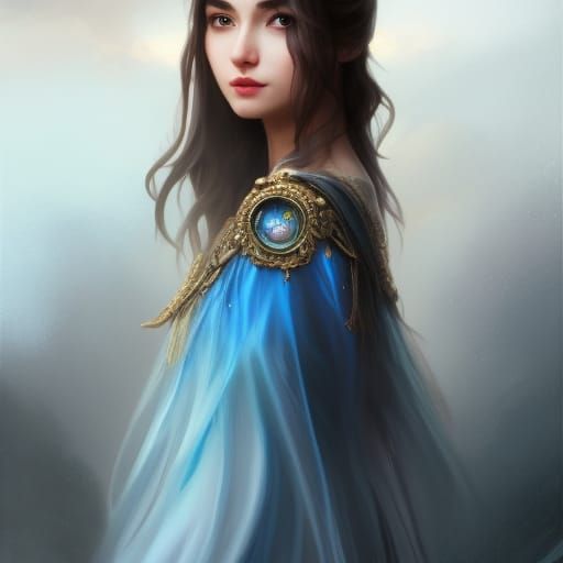 Fantastical Pirate Ship with Red Mountain, Digital Art