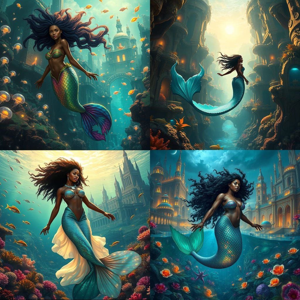 Ethereal Mermaid in Atlantis