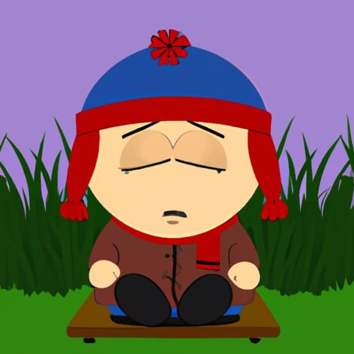 Stan Marsh Meditating: South Park Animation Style