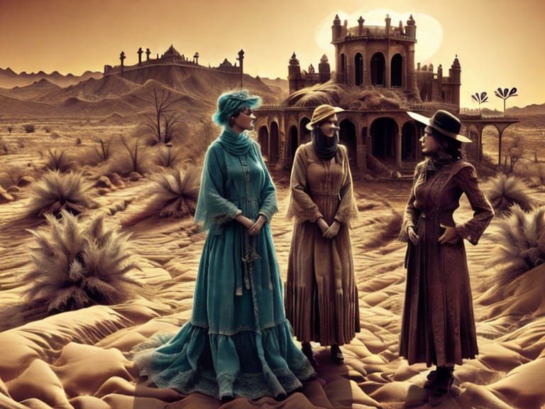 Ethereal Desert Goddess in Dark Fantasy